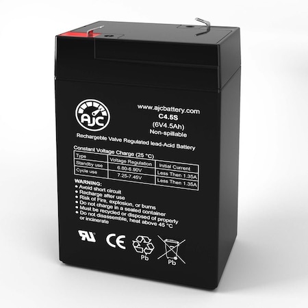 Bsc Preferred GS Portolac PE6V4.5 6V 4.5Ah Emergency Light Replacement Battery AJC-C4.5S-J-0-260722